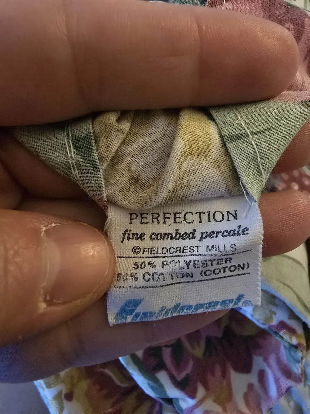 Vintage Fieldcrest Perfection Percale Cottage Floral Pillowcases  31